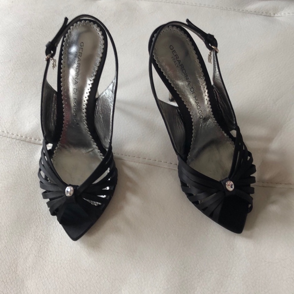 Black High Heel w/ Crystal - Geraldine Di Maggio